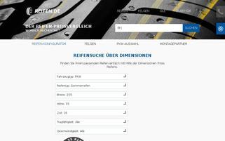 Reifen.de Webseiten Screenshot