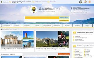 Reisehummel Webseiten Screenshot