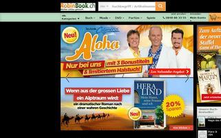 RobinBook.ch Webseiten Screenshot