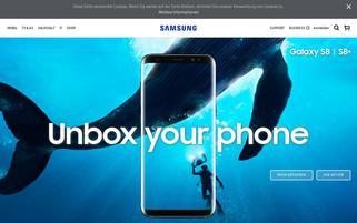 Samsung Webseiten Screenshot