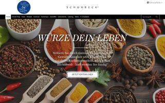 Schuhbeck Webseiten Screenshot