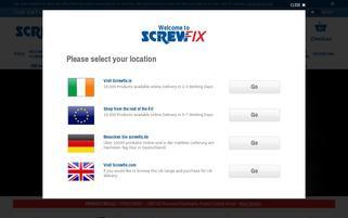 Screwfix Webseiten Screenshot