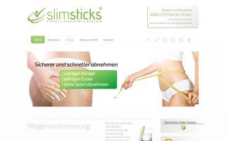 SlimSticks Webseiten Screenshot