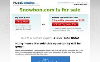 snowbon.com Webseiten Screenshot