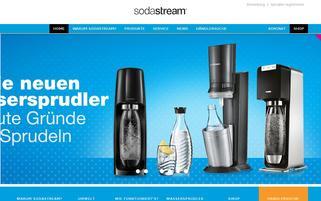 Sodastream Webseiten Screenshot