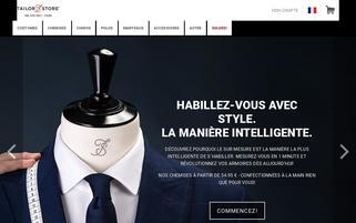 tailorstore.fr Webseiten Screenshot