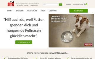 Tierschutz-Shop Webseiten Screenshot