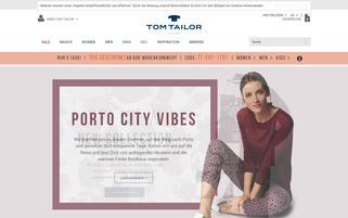 Tom Tailor Webseiten Screenshot