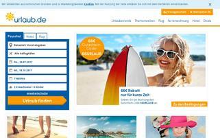 Urlaub.de Webseiten Screenshot