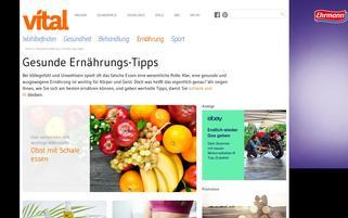 VITAL Diät Coach Webseiten Screenshot