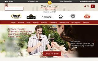 vivagourmet.de Webseiten Screenshot