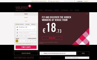 Volotea Webseiten Screenshot