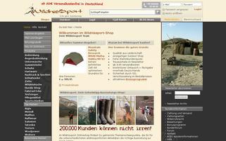 Wildnissport Webseiten Screenshot