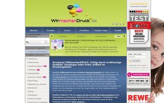 WIRmachenDRUCK Webseiten Screenshot