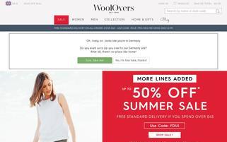 Woolovers Webseiten Screenshot