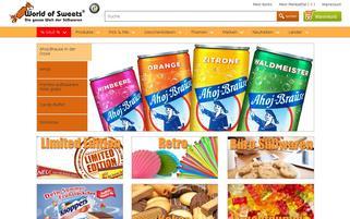 World of Sweets Webseiten Screenshot