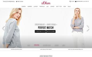 www.s.oliver-shop.de Webseiten Screenshot