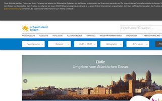 Schauinsland Reisen Webseiten Screenshot