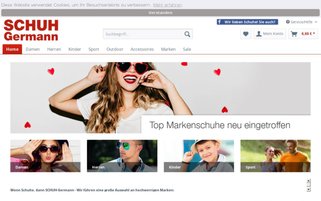Schuh Germann Webseiten Screenshot