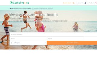 Camping and Co Webseiten Screenshot
