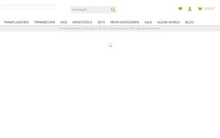 Klean Kanteen Webseiten Screenshot
