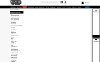 Timarco Webseiten Screenshot