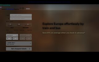 trainline Webseiten Screenshot