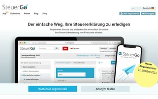 SteuerGo Webseiten Screenshot