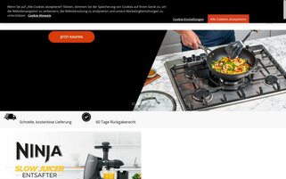Ninja Kitchen Webseiten Screenshot