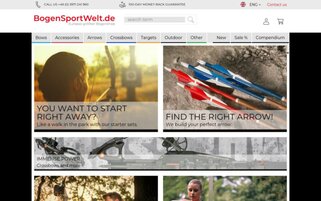 Bogensportwelt Webseiten Screenshot
