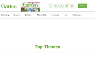 Mein schöner Garten Webseiten Screenshot