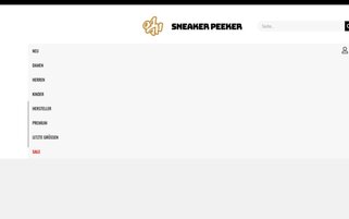 Sneaker Peeker Webseiten Screenshot