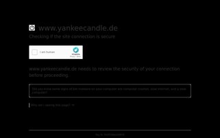 Yankee Candle Webseiten Screenshot