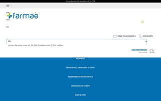 Farmae Webseiten Screenshot