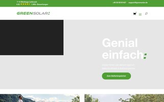 Green Solar Webseiten Screenshot