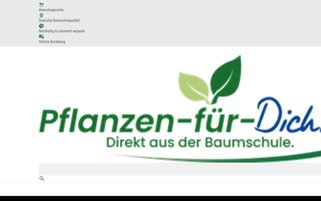 Pflanzen für Dich Webseiten Screenshot