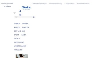 Baltz Webseiten Screenshot
