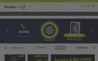 Dartshop Webseiten Screenshot