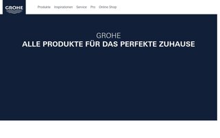 Grohe Webseiten Screenshot