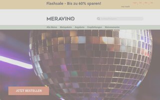 Meravino Webseiten Screenshot