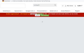 Gartenhausfabrik Webseiten Screenshot