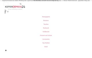 Kofferexpress24 Webseiten Screenshot