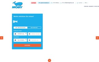 Moby Lines Webseiten Screenshot